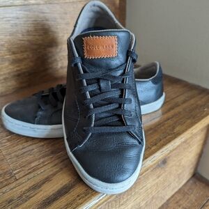 Cole Haan Margo BLACK Leather Athletic Athleisure Shoes Sneakers Women's Size 6B